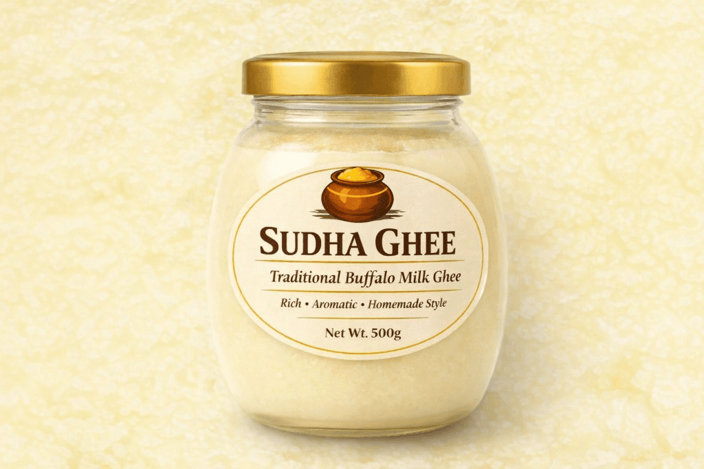 Sudha Ghee jar — Traditional Buffalo Milk Ghee