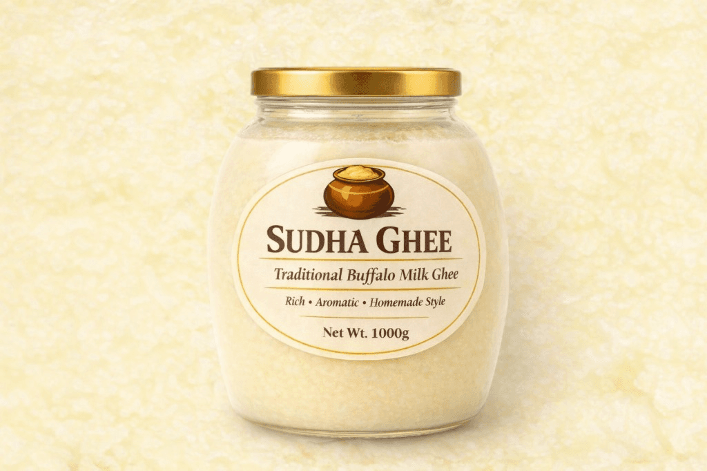 Sudha Ghee 1kg - Traditional Buffalo Milk Ghee